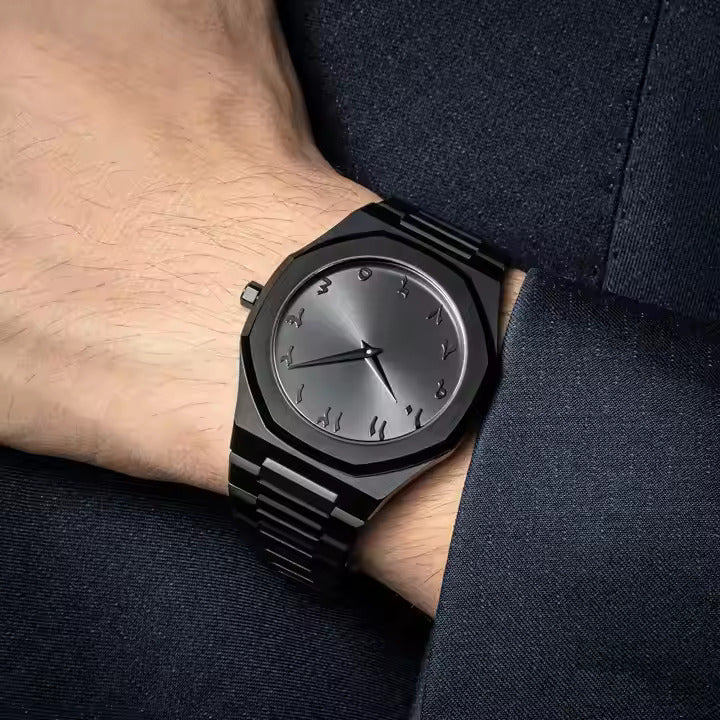 Metallic Arabic Premium Watch