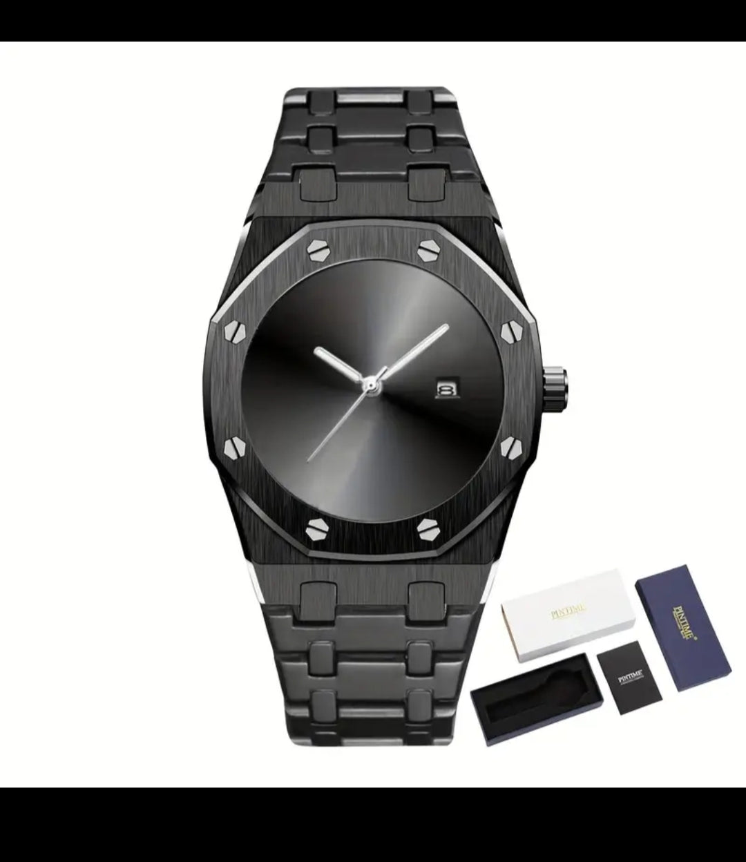 Aura Watch in Metal with Date & Time