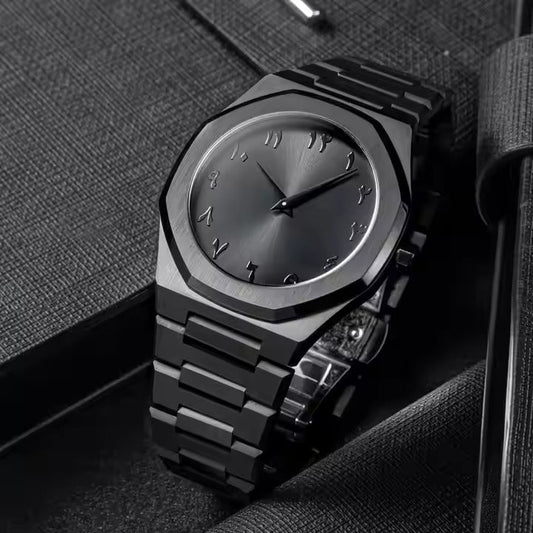 Metallic Arabic Premium Watch