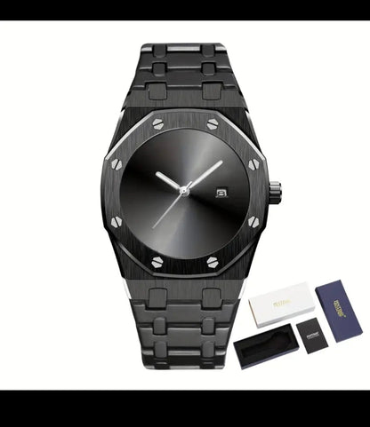 Aura Watch in Metal with Date & Time