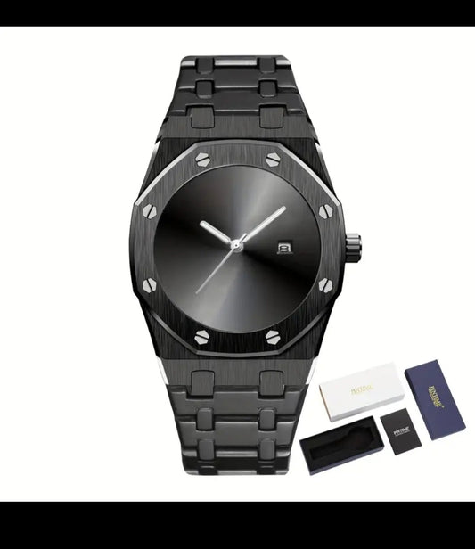 Aura Watch in Metal with Date & Time